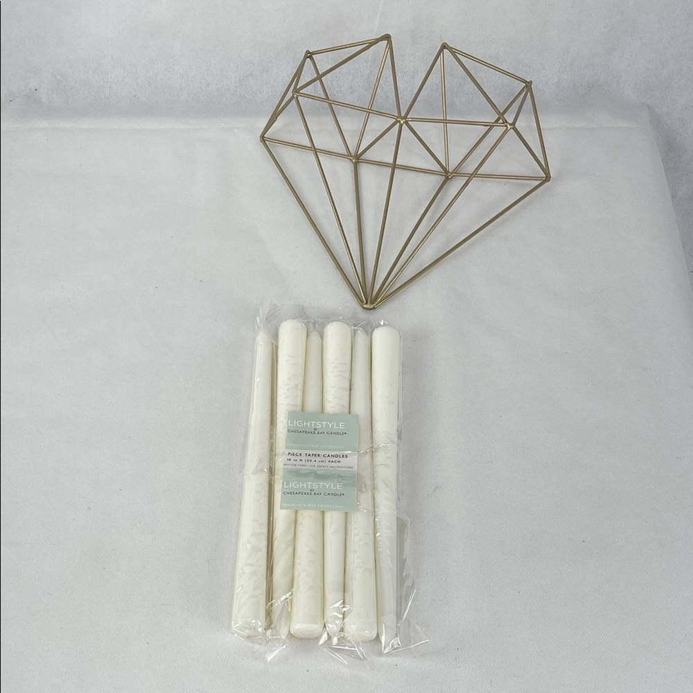6 Piece Lightstyle 10 " White Taper Candles by Chesapeake Bay Candles